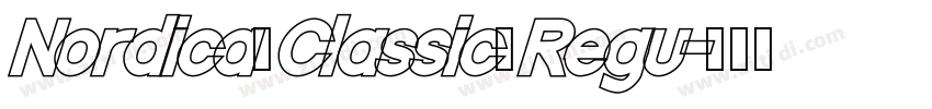 Nordica Classic Regu字体转换 Nordica Classic Regu字体转换
